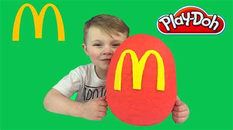 mcdonalds play doh surprise egg happy meal toys new youtube