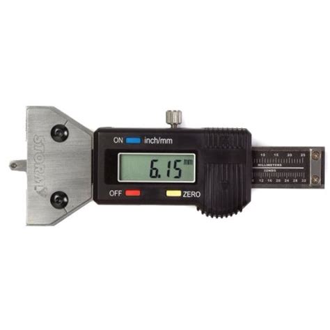 Compare it to a dial caliper for length of you want to know tire tread depth is measured 32nds of an inch. Central Tools 3S401 Digital Tire Tread Depth Gauge ...