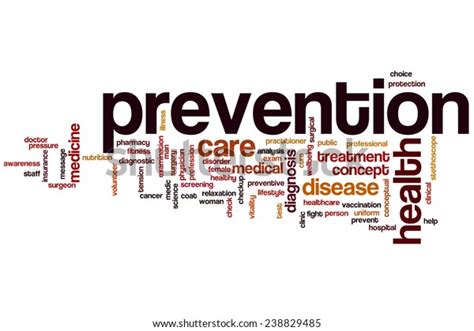 Prevention Word Cloud Concept Disease Medical Stock Illustration