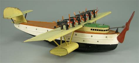 Vintage Toy Float Plane Metal Toys Tin Toys German Toys Airplane