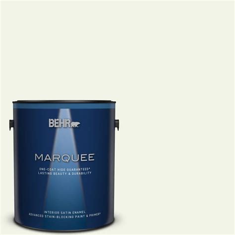 Behr Marquee 1 Gal Gr W10 Calcium Satin Enamel Interior Paint