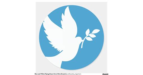 Peace Dove Round Sticker Zazzle
