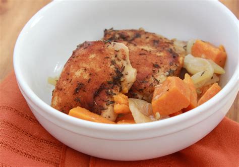 Slow Cooker White Wine Chicken Thighs With Sweet Potatoes Espresso