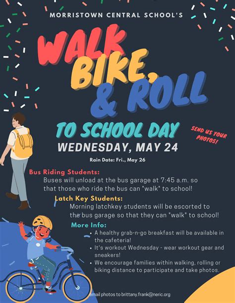 Walk Bike And Roll To School Day Morristown Central School