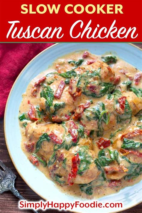 Keto Slow Cooker Tuscan Chicken 101 Simple Recipe