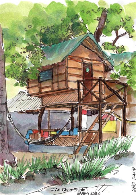 Simple Bahay Kubo Painting A Step By Step Guide Jatin
