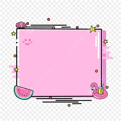 Border Style Png Picture Hand Painted Border Mbe Style Border Cute