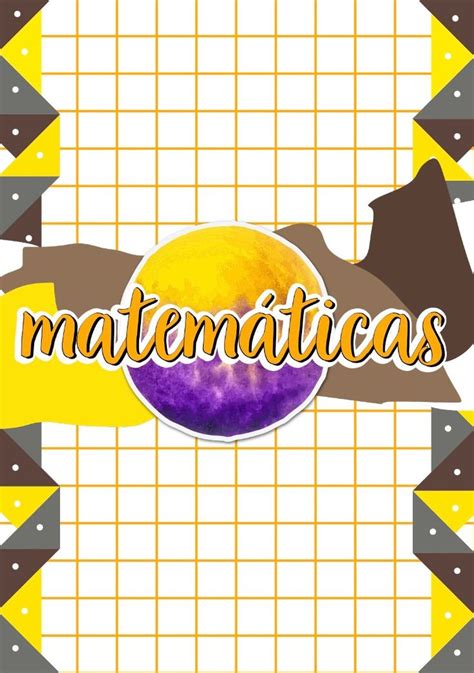 Portada Y Plantilla Portadas De Matematicas Caratulas De Matematicas