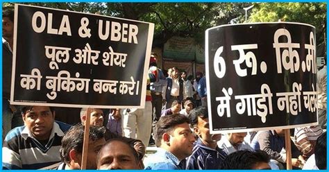 ola and uber drivers on an indefinite strike from today in major cities