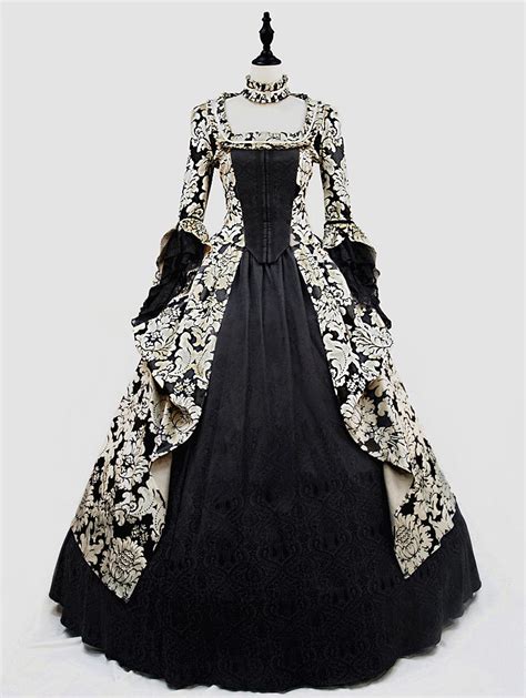 Black And Glod Marie Antoinett Gothic Victorian Ball Gown Dress Victorian Ball Gowns