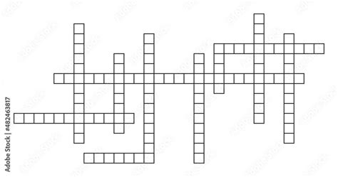 Vecteur Stock Crossword Template Crossword Puzzle Isolated On White