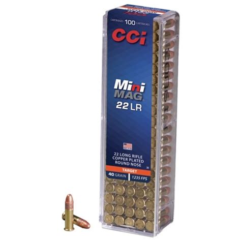 Cci Mini Mag 22lr 40gr Copper Plated Round Nose Maple Ridge Armoury