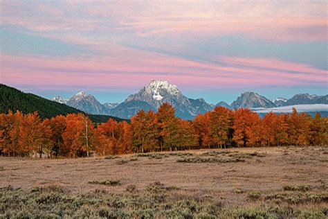 Fall Sunrise At The Grand Teton National Park Photograph By Varma