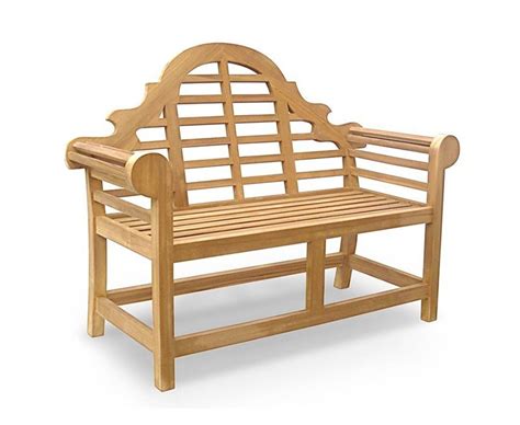 Lutyens Style Teak 2 Seater Garden Bench 135m By Jati