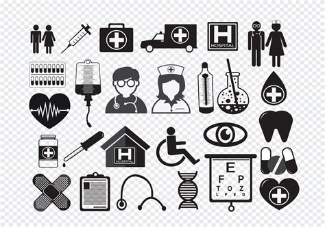 Medical Icons Symbol Sign 645213 Vector Art At Vecteezy