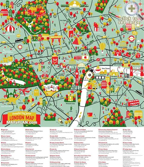 London Detailed Landmark Map London Maps Top Tourist Attractions