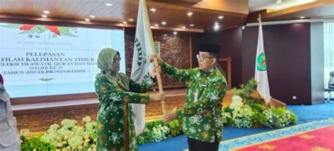 Lepas Kafilah Stqh Kaltim Ke Provinsi Jambi Pj Gubernur Berpesan Jaga