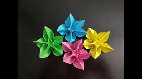 Easy Origami Flower Tutorial Bastareader