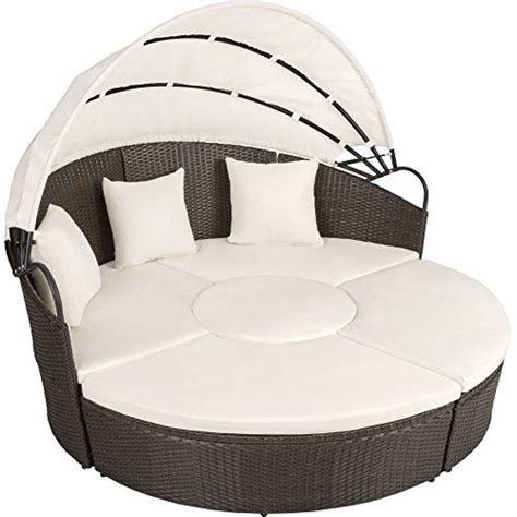 Un divanetto corto viene di solito chiamato divano a due posti. TecTake Letto isola alluminio rattan sdraio prendisole ...