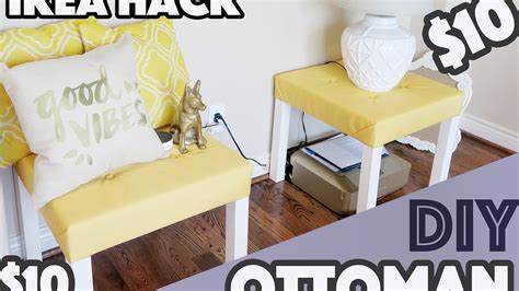 Diy 10 Ottomans Ikea Lack Table Hack Youtube