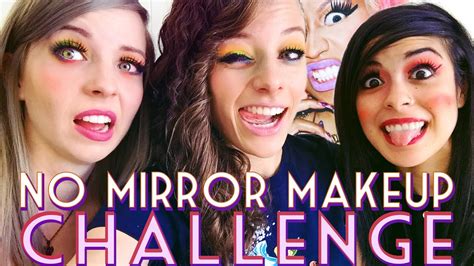 No Mirror Makeup Challenge Announcement Youtube