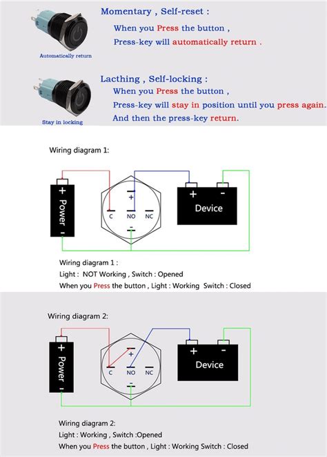 Understanding The Basics Of 4 Pin Push Button Switch Wiring Diagram