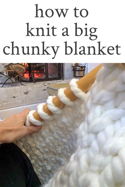 But if stepping into a craft store with hundreds of different types of yarn and tools you don't even recognize seems overwhelming. DIY A Thick, Cozy, Chunky Knit Blanket...in one day ...
