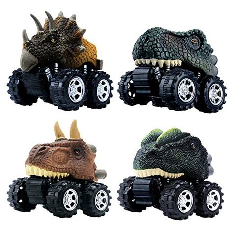 Greenkidz Pull Back Dinosaur Car Toys The Epic Dino Monster Truck