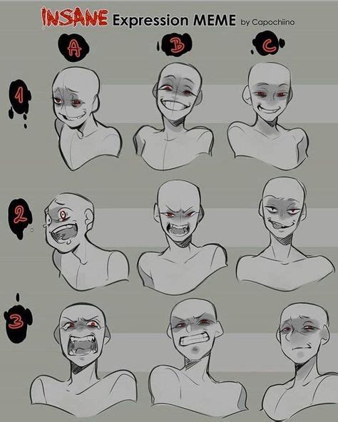 29 New Ideas For Drawing Anime Head Facial Expressions Art Reference Poses