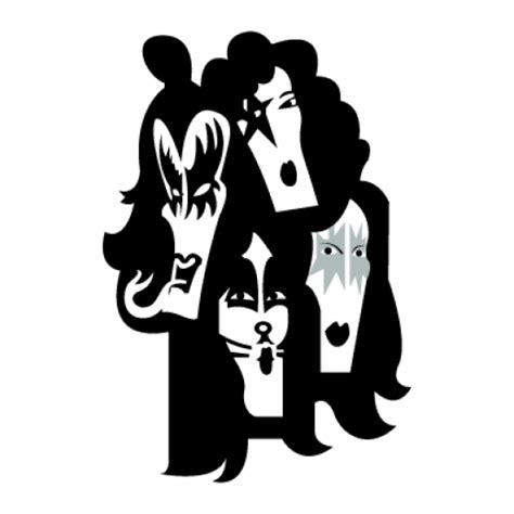 Gallery For Kiss Band Silhouette Rock Band Logos Kiss Logo Band