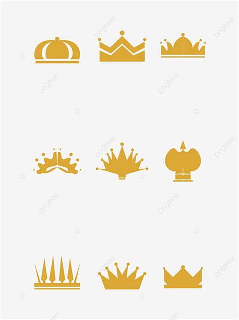 Minimalistic Vector Crown Set Illustration Ai Advertising Background