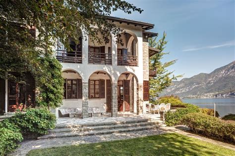 Imposante villen säumen die küste des sees, der schon im 16. Comer See Bellagio Luxus Villa mit Bootshaus und seeblick