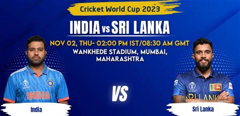 India Vs Sri Lanka Match Prediction Cricket World Cup 2023