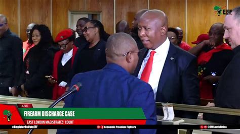Cic Julius Malema Appears In East London Magistrates Court Youtube