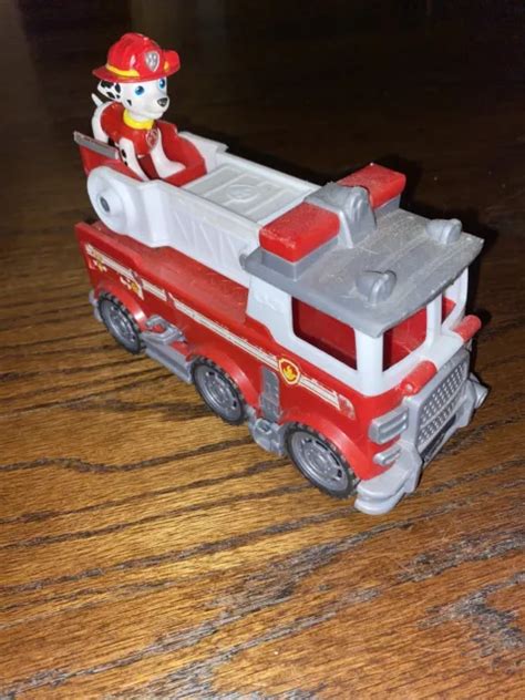 Paw Patrol Ultimate Rescue Marshall Fire Truck Vehicle And Figure Holds