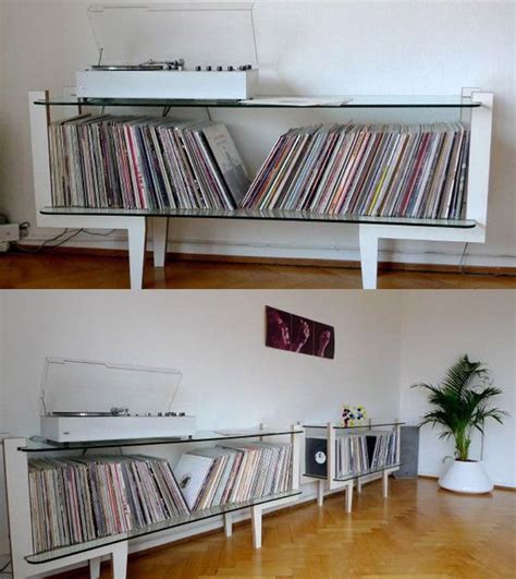 A Really Nice Clean Unique Record Storage Idea Record Storage