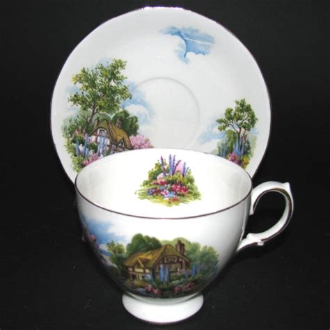 Royal Vale Country Cottage Teacup At Classy Option Tea Cups Royal