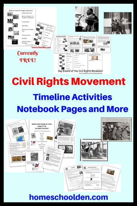 Civil Rights Timeline Worksheet