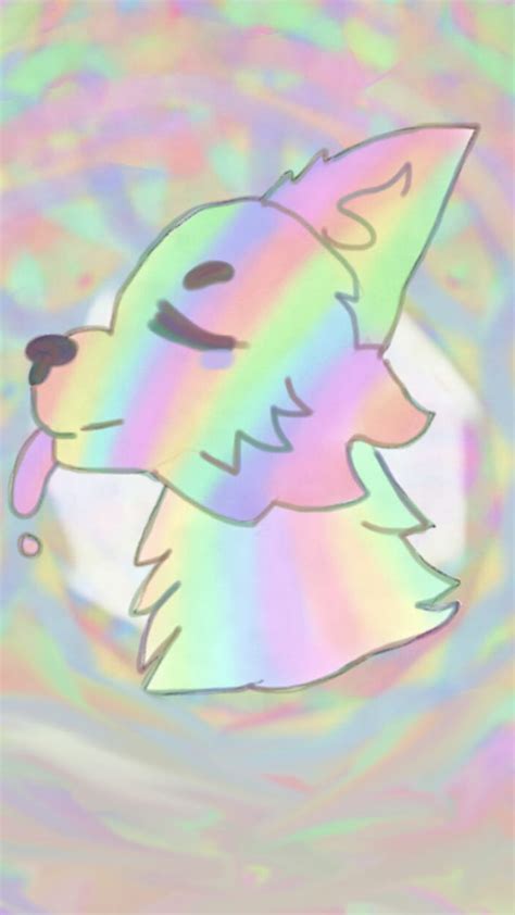 Rainbow Pastel Wolf Furry Hd Phone Wallpaper Peakpx