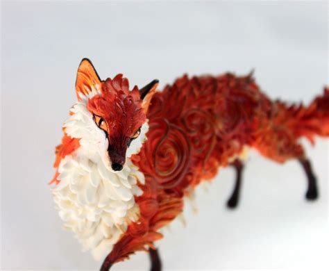 Handmade Clay Fox By Demiurgusdreams Via Etsy Clay Fox Animal