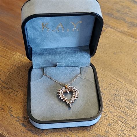 Kay Jewelers Jewelry Vintage Kay Jewelers Gold And Diamond Heart