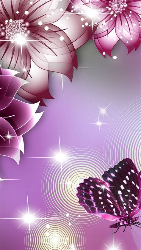 Purple Butterfly Cellphone Wallpaper ~ Cute Wallpapers