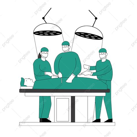 Surgeon Clipart Transparent Png Hd Surgeon Surgical Concept Flat Style
