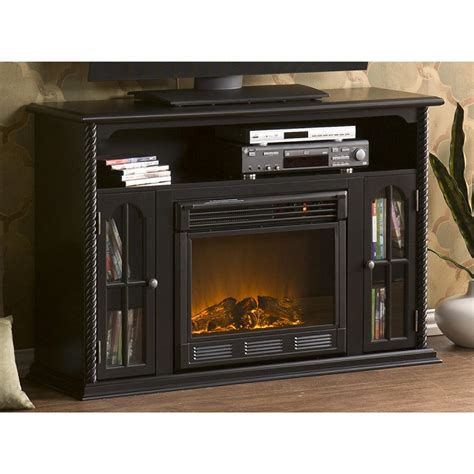 Sei® Tilman Media Console With Electric Fireplace 200799 Fireplaces