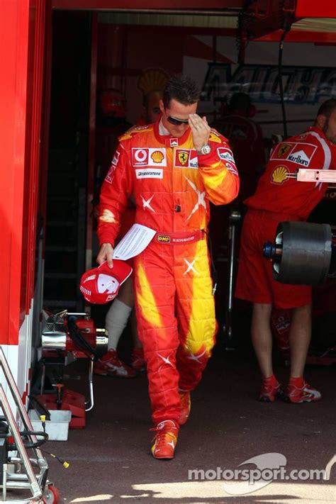 Mick schumachers wagen muss nach einer kollision des deutschen mit der für mick schumacher endete der grand prix von monte carlo mit der nächsten enttäuschung. Michael Schumacher wears new suit for the Monaco GP at ...