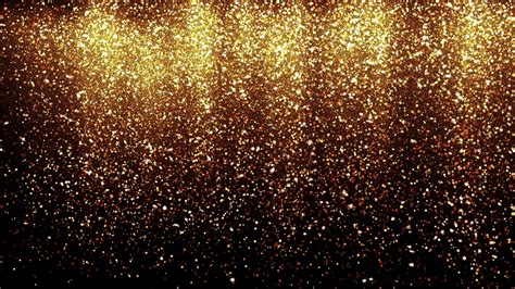 Gold Glitter Powder Rain 3d Animation Festive Golden