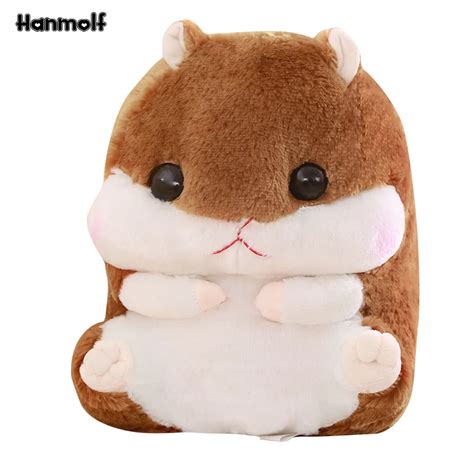 Plush Hamster Doll Cute Stuffed Hamster Animals Toy Greybrownpink
