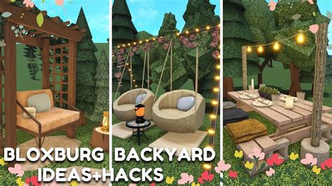 Bloxburg Backyardgarden Build Hacksideas Roblox In 2022 Roblox