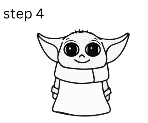 How To Draw Baby Yoda Step By Step For Kids And Beginners