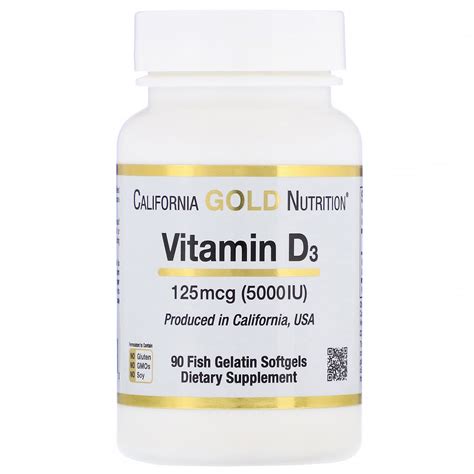 Review Of California Gold Nutrition Vitamin D3 125 Mcg 5000 Iu 90